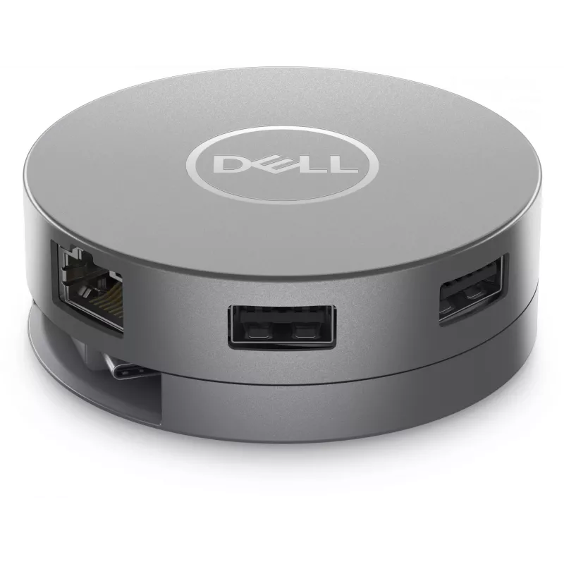 DELL 6-in-1 USB-C multiportu adapteris - DA305, vadu, USB 3.2 Gen 2 (3.1 Gen 2) Type-C, 10,100,1000 Mbit/s, sudraba, 3840 x 2160 pikseļu, Dell