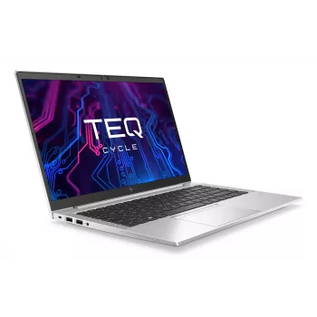 Teqcycle HP Elitebook 840 G8 Intel® Core™ i5 i5-1145G7 klēpjdators 35,6 cm (14 collas) Full HD 16 GB DDR4-SDRAM 256 GB SSD Wi-Fi 6 (802.11ax) Windows 11 Pro vācu sudraba krāsa