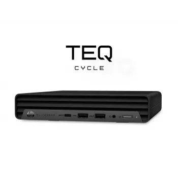 Teqcycle HP Elitedesk 800 G6 Intel® Core™ i5 i5-10400T 16 GB DDR4-SDRAM 256 GB SSD Windows 11 Pro MFF Mini PC Melns
