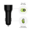 Auto lādētājs USB-C 65 W, d bramante re-charge — 12–24 V cigārlāktura ligzda, 1× USB-C, melns