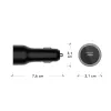 Auto lādētājs USB-C 65 W, d bramante re-charge — 12–24 V cigārlāktura ligzda, 1× USB-C, melns