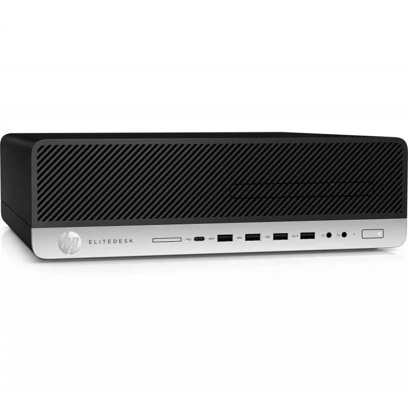 T1A HP EliteDesk 800 G3 Atjaunots Intel® Core™ i5 i5-7500 8 GB DDR4-SDRAM 240 GB SSD Windows 10 Pro SFF PC Melns, Sudrabs