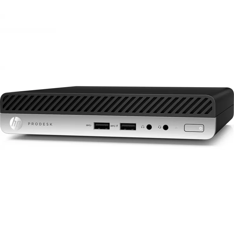 T1A HP ProDesk 400 G4 Refurbished Intel® Core™ i5 i5-8400T 8 GB DDR4-SDRAM 256 GB SSD Windows 10 Pro Mini dators melns, sudrabains