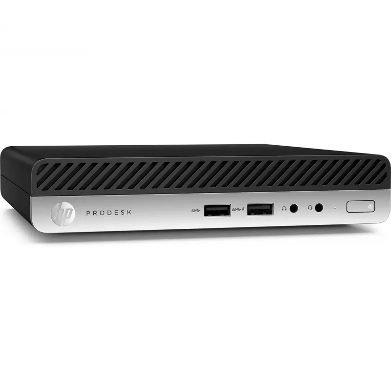 T1A HP ProDesk 400 G4 Refurbished Intel® Core™ i5 i5-8400T 8 GB DDR4-SDRAM 256 GB SSD Windows 10 Pro Mini dators melns, sudrabains