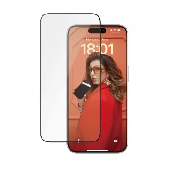 PanzerGlass® keramikas ekrāna aizsargs iPhone 15 Pro | īpaši plata pielāgošanās ar EasyAligner