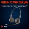 HP Poly Melnswire 3225 Stereo USB-C austiņas +3.5 mm spraudnis +USB-C/A adapteris (bez iepakojuma)