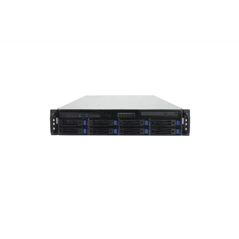 Plaukta serveris ERNITEC SR-2X58R-HW-WS — 2U, divu ligzdu, 8 nodalījumu (modelis SR-2X58R-HW-WS)