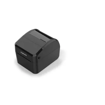 Etiķešu printeris Capture CA-RP420 — Tiešās termiskās drukas 203 dpi galda printeris ar USB, seriālo un Ethernet interfeisu (melns)