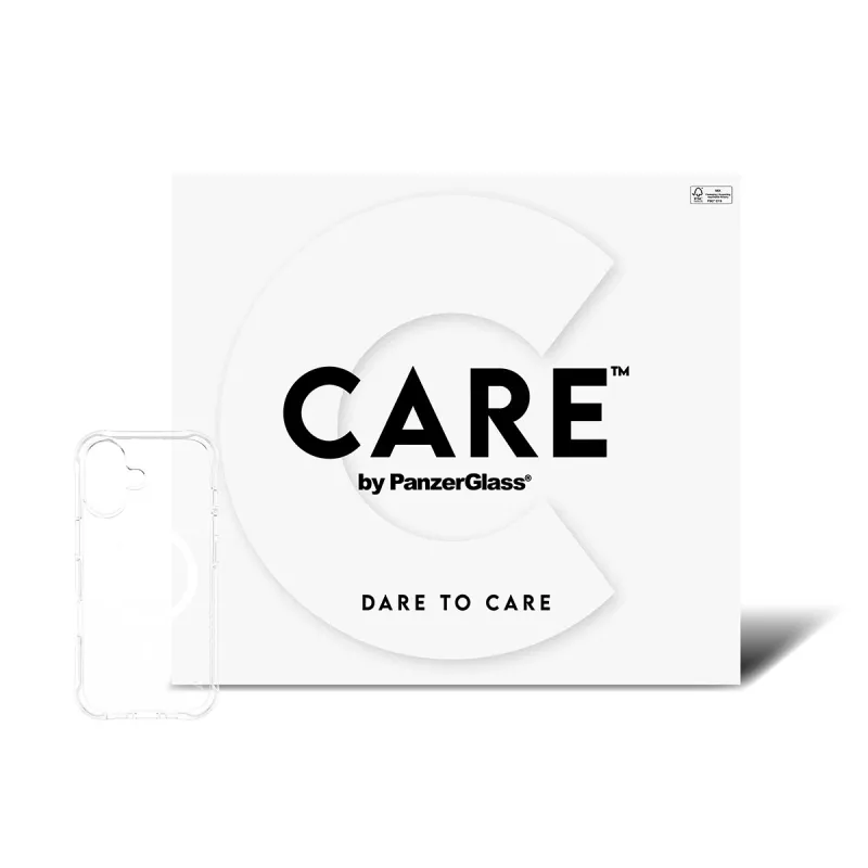 PanzerGlass CARE™ by ® Samba Case caurspīdīgs ar baltu MagSafe iPhone 17 | Vairumtirdzniecība