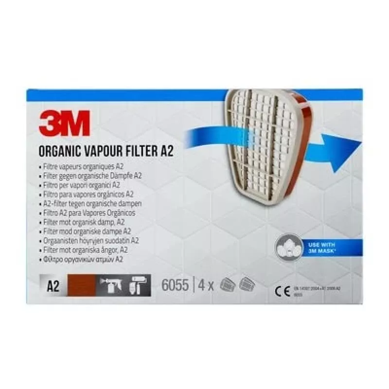3M 6055 Gāzes un tvaiku filtrs 4 gab.