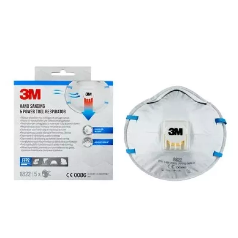 3M 8822PRO5 atkārtoti lietojams respirators FFP2 Pusmaskas respirators Gaisu attīrošs respirators