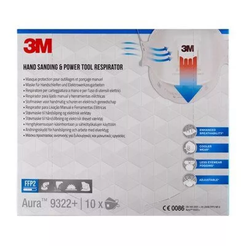 3M 9322PRO5 atkārtoti lietojams respirators FFP2 Pusmaskas respirators Gaisa attīrošs respirators