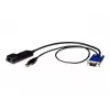 Vertiv Avocent MPUIQ-VMCDP KVM saskarnes adapteris DISPLAYPORT, USB 2.0 Melns