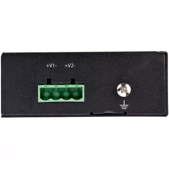 StarTech.com Industrial Gigabit PoE injektors - ātrgaitas / lielas jaudas 90W - 802.3bt PoE++ 52V-56VDC DIN sliedes UPoE/Ultra Power Over Ethernet injektora adapteris -40°C līdz +75°C izturīgs
