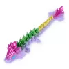 CrystaLynx Dragons, 9 collu kolekcionējama kustīga pūķa rotaļu figūriņa bērniem un pieaugušajiem, pārsteiguma kastīte, fidget rotaļlietas mājas birojam un galda dekoram (stili var atšķirties)