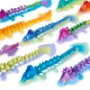 CrystaLynx Dragons, 9 collu kolekcionējama kustīga pūķa rotaļu figūriņa bērniem un pieaugušajiem, pārsteiguma kastīte, fidget rotaļlietas mājas birojam un galda dekoram (stili var atšķirties)