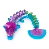 CrystaLynx Dragons, 9 collu kolekcionējama kustīga pūķa rotaļu figūriņa bērniem un pieaugušajiem, pārsteiguma kastīte, fidget rotaļlietas mājas birojam un galda dekoram (stili var atšķirties)