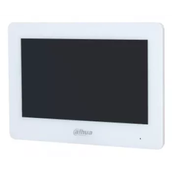 Video domofona monitors DAHUA VTH5123H-W-S2, 17,8 cm (7 collas) TFT, 1024×600, Wi‑Fi, MicroSD 64 GB, balts
