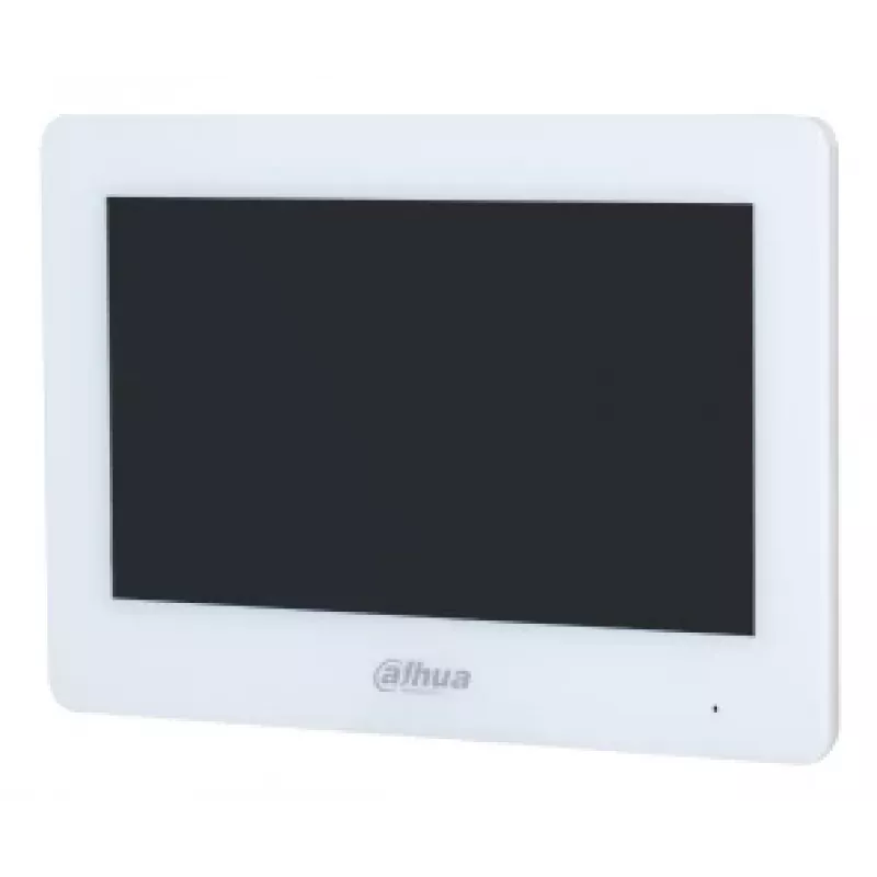 Video domofona monitors DAHUA VTH5123H-W-S2, 17,8 cm (7 collas) TFT, 1024×600, Wi‑Fi, MicroSD 64 GB, balts