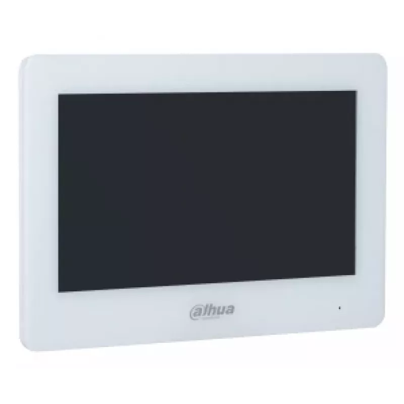 Video domofona monitors DAHUA VTH5123H-W-S2, 17,8 cm (7 collas) TFT, 1024×600, Wi‑Fi, MicroSD 64 GB, balts