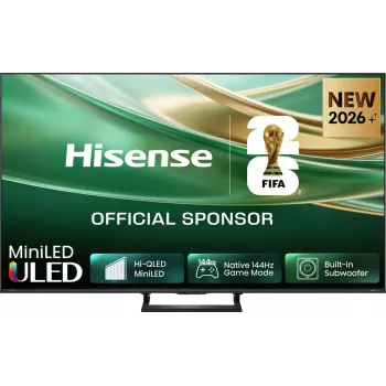 TV Hisense 55E8S 55 collu (139,7 cm) QLED Mini LED 4K Ultra HD Smart TV HomeOS Wi‑Fi Pelēks 400 cd/m²