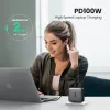 Lādētājs Ugreen Nexode 100W GaN USB-C USB-A Ātrā Uzlāde 3 Porti
