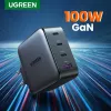 Lādētājs Ugreen Nexode 100W GaN USB-C USB-A Ātrā Uzlāde 3 Porti