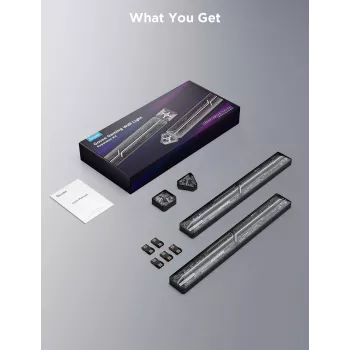 Smart Gaming Wall Light Expansion Kit Govee H10630A5 — 2 tubes ar square and triangle connectors, Wi‑Fi/Bluetooth, 36V input