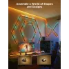 Smart Gaming Wall Light Expansion Kit Govee H10630A5 — 2 tubes ar square and triangle connectors, Wi‑Fi/Bluetooth, 36V input