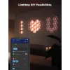 Viedā sienas gaisma Govee Glide Hexagon Light Panels Ultra paplašināšanas komplekts — Wi‑Fi/Bluetooth, 36 V ieeja, pelēka
