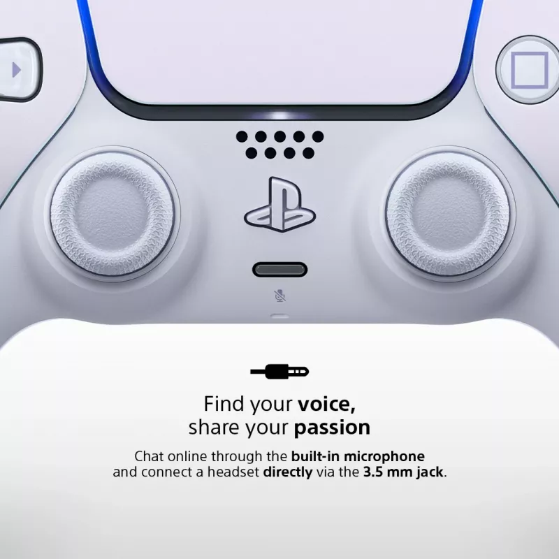 Sony DualSense v3 Pearl Bluetooth/USB spēļu kontrolieris Analogs / Digitāls PlayStation 5