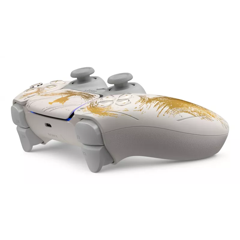 Sony DualSense bezvadu kontrolieris – Ghost of Yōtei zelta ierobežotā tirāža Zelts, Balts Bluetooth/USB spēļu kontrolieris Analogs / Ciparu Android, MAC, PC, PlayStation 5, iOS