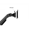 Multibrackets M VESA Gas Lift Arm galda vai sienas stiprinājums, pamata, melns, skava/caururbuma stiprinājums, 10 kg