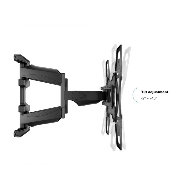 Staba stiprinājuma kronšteins MULTIBRACKETS M VESA Flexarm Full Motion Dual 400x400 40–70 collu ekrāniem, 45 kg, melns