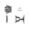 Staba stiprinājuma kronšteins MULTIBRACKETS M VESA Flexarm Full Motion Dual 400x400 40–70 collu ekrāniem, 45 kg, melns