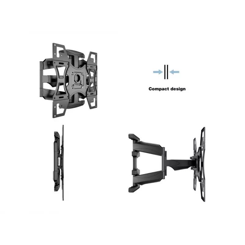 Staba stiprinājuma kronšteins MULTIBRACKETS M VESA Flexarm Full Motion Dual 400x400 40–70 collu ekrāniem, 45 kg, melns