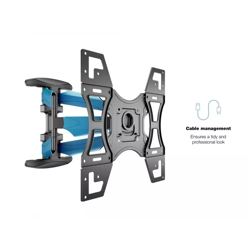 Staba stiprinājuma kronšteins MULTIBRACKETS M VESA Flexarm Full Motion Dual 400x400 40–70 collu ekrāniem, 45 kg, melns