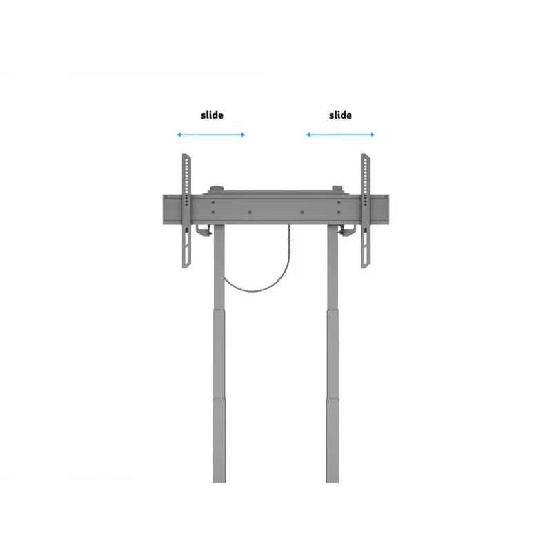 Multibrackets M Motorizēts grīdas statīvs 60 kg melns Maks. svars 60 kg Min. ekrāna izmērs 94 cm Maks. ekrāna izmērs 2,29 m