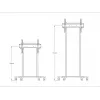 Multibrackets M Motorizēts grīdas statīvs 60 kg melns Maks. svars 60 kg Min. ekrāna izmērs 94 cm Maks. ekrāna izmērs 2,29 m