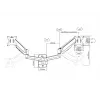 Multibrackets M Monitormount Wall Basic Dual 16 kg 17-32 collas Melns
