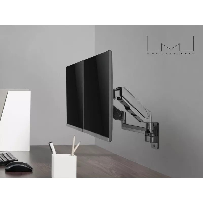 Multibrackets M Monitormount Wall Basic Dual 16 kg 17-32 collas Melns