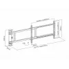 Multibrackets M Motorized Swing Mount X-Large 50 kg 170° Melns