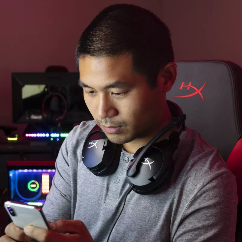 HyperX Cloud Stinger S austiņas vadu galvas lentes spēļu melns