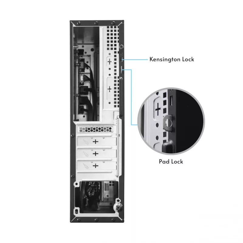 Datora korpuss CHIEFTEC DT-10B-300 Small Form Factor (SFF) melns ar 300 W TFX barošanas bloku