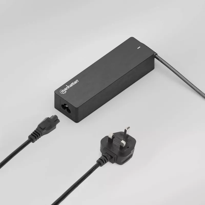 Manhattan elektrotīkla barošanas vads/kabelis, UK 3 kontaktu kontaktdakša uz C5 ligzdu (trīslapiņu/trijstūra), 1,8 m, 16 A, vads, mūža garantija