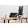 Manhattan Dual Desk Mount for TV & Monitors (Full Motion Spring), Ekrāniem no 10 collām līdz 27 collām, C-skavas vai starpsienas montāža, VESA saderība: 75x75 un 100x100mm - pārbaudiet četru montāžas caurumu izmērus ekrāna aizmugurē, lai pārliecinātos par atbilstību, Maks. 9kg (katrs), Kronšteins