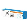 Manhattan Dual Desk Mount for TV & Monitors (Full Motion Spring), Ekrāniem no 10 collām līdz 27 collām, C-skavas vai starpsienas montāža, VESA saderība: 75x75 un 100x100mm - pārbaudiet četru montāžas caurumu izmērus ekrāna aizmugurē, lai pārliecinātos par atbilstību, Maks. 9kg (katrs), Kronšteins