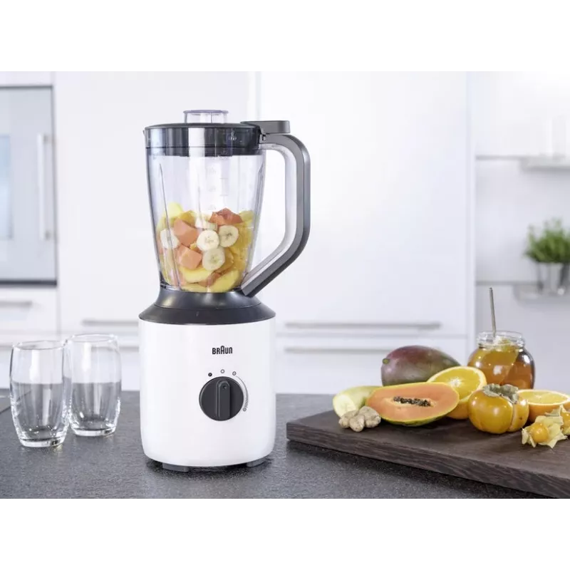 Braun PowerBlend 3 1,5 L galda blenderis 800 W melns, balts