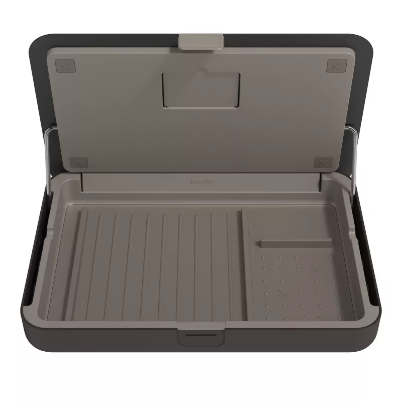 Dataflex Addit Bento® ergonomiskais instrumentu komplekts 903, klēpjdatora statīvs, melns, 38,1 cm (15 collas), 38,1 cm (15 collas), 38,1 cm (15 collas), 6 kg
