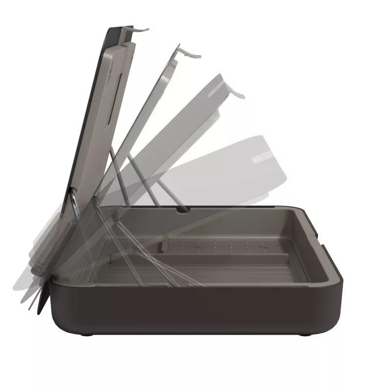 Dataflex Addit Bento® ergonomiskais instrumentu komplekts 903, klēpjdatora statīvs, melns, 38,1 cm (15 collas), 38,1 cm (15 collas), 38,1 cm (15 collas), 6 kg